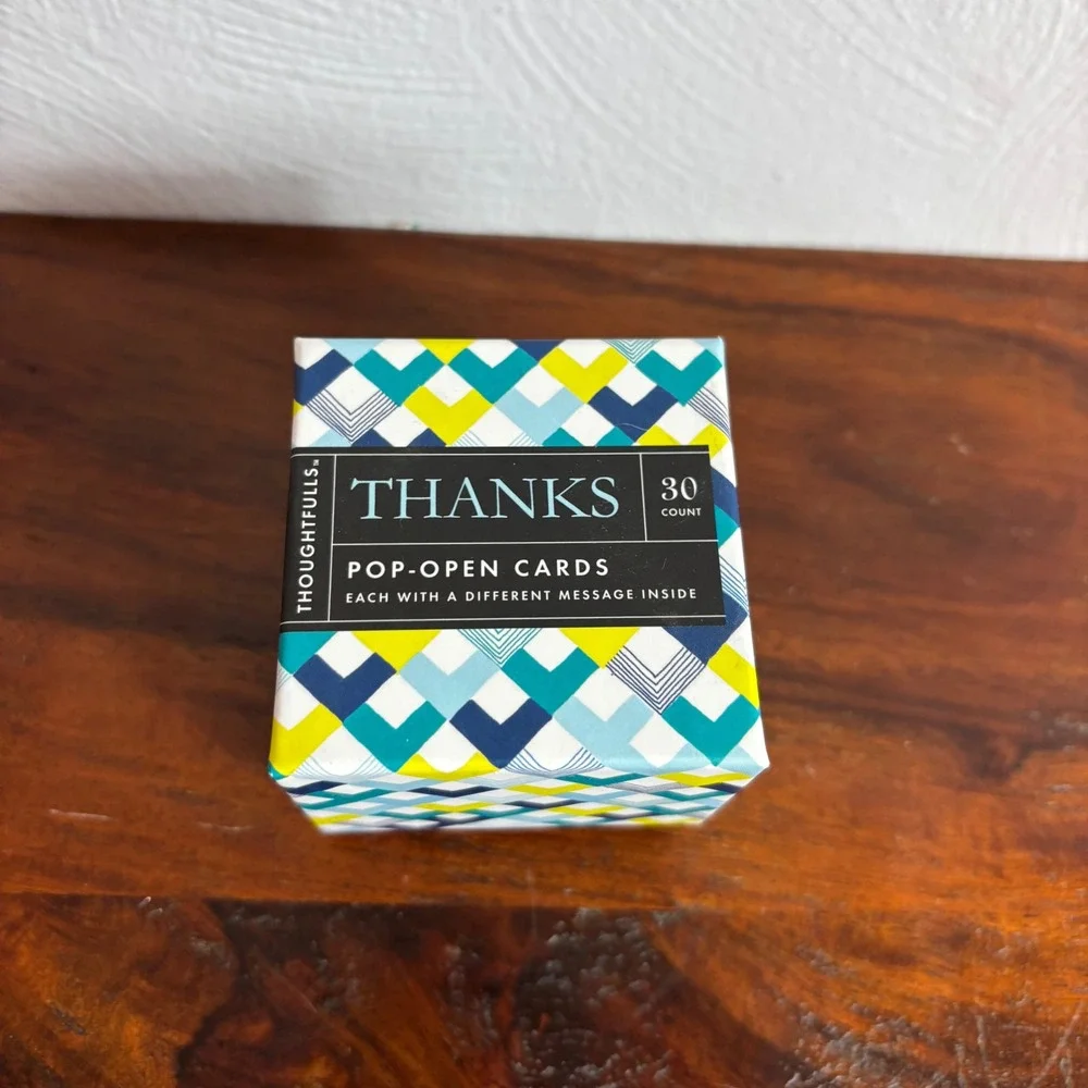 Compendium‎ ThoughtFulls Thanks Pop-Open Cards 30 Count Gratitude Notes New